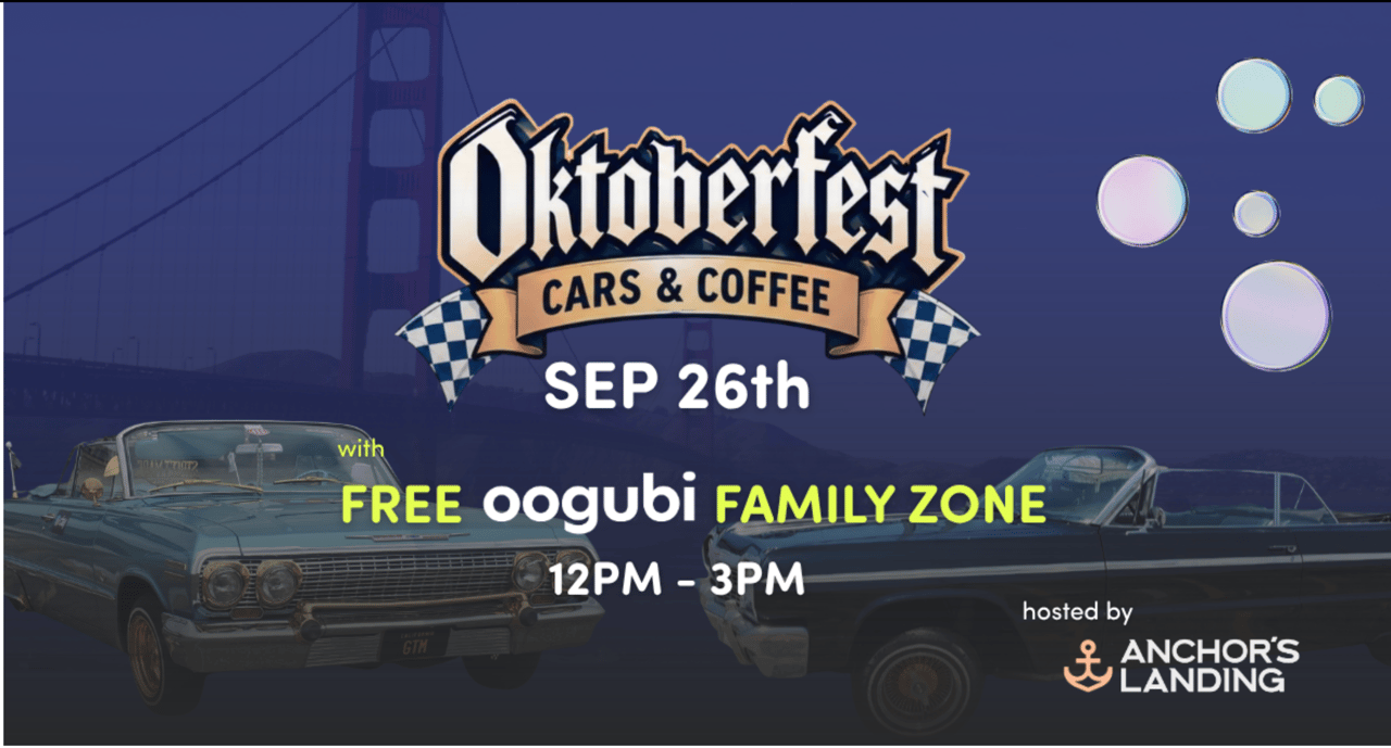 Cars & Coffee with Free family fun zone  in San Francisco — Bay Area family event