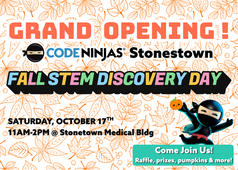 Code Ninjas Stonestown - Grand Opening! - Fall STEM Discovery Day in San Francisco — Bay Area family event