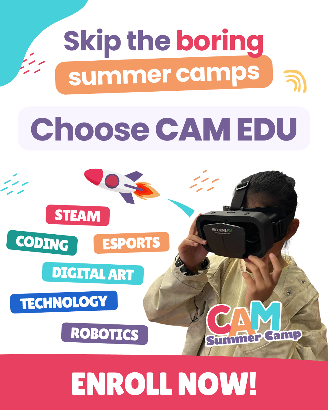 CAM EDU Summer Camp  in San Mateo — Bay Area family event