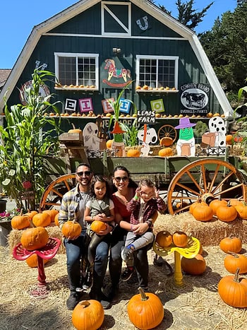 Family at Lemos farm
