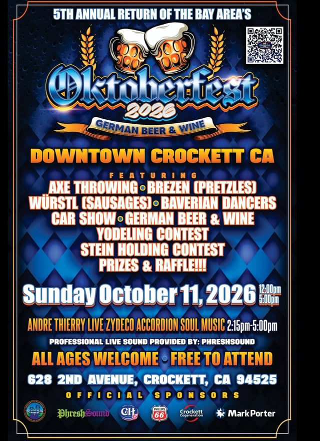 Bay Area's Oktoberfest 2026 Crockett, California